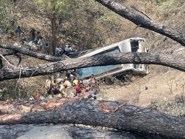 खाई में बस पलटने से 10 श्रद्धालुओं की दर्दनाक मौत
