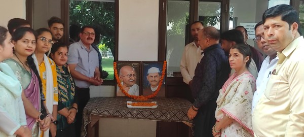 देश के दो महान सपूतों की जयंती मनाई,आदर्शो को किया याद