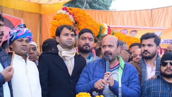 ‘बस्ती’ वालों ‘ने’ किया एतिहासिक ‘स्वागत’, ‘गदगद’ हुए ‘पंकज चौधरी’