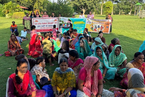 संस्था नया सवेरा वेलफेयर सोसाइटी द्वारा रेड क्रॉस सोसाइटी एवं बिसलेरी कंपनी के सहयोग