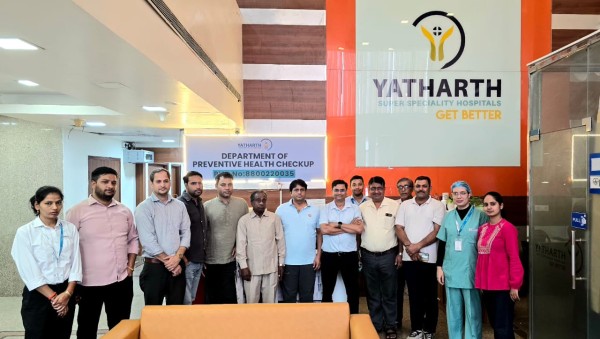 यथार्थ हॉस्पिटल ने पत्रकारों के लिए आयोजित किया वार्षिक स्वास्थ्य जांच शिविर