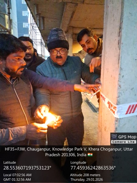 ग्रेनो प्राधिकरण ने खेड़ा चौगानपुर में 8 रिहायशी टावरों को किया सील l